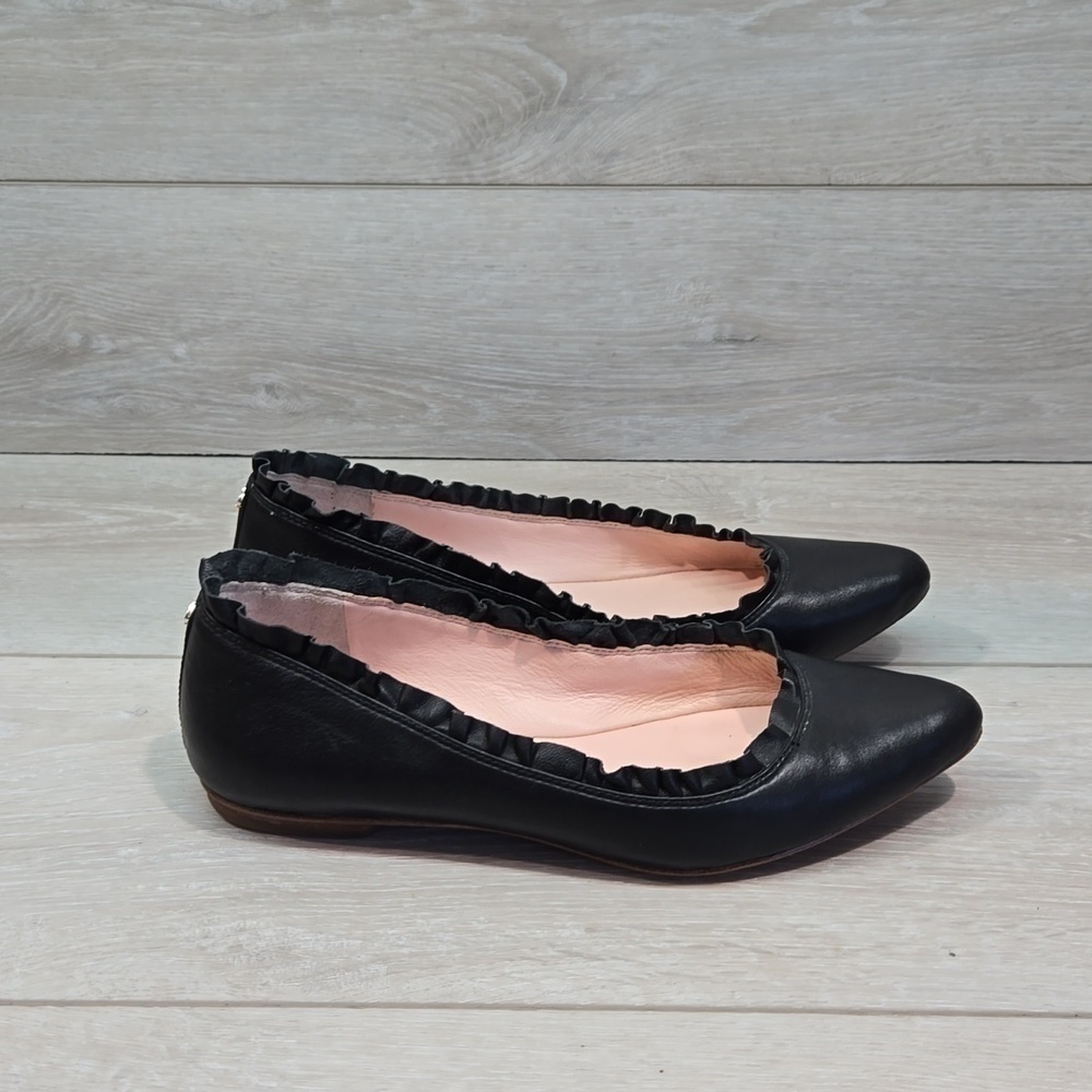 Kate Spade Women Leather Pointed Toe Loafer Slip on shoes flats sz 7M - Picture 4 of 15